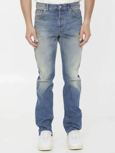 Gucci Regular Fit Denim Jeans In Blue