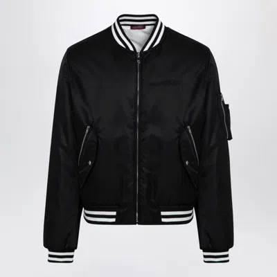 Gucci Reversible Bomber Jacket In Black