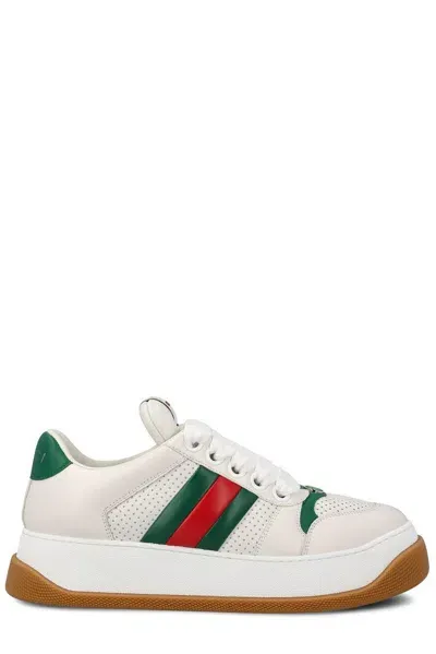 Gucci Web Screener Trainer In White