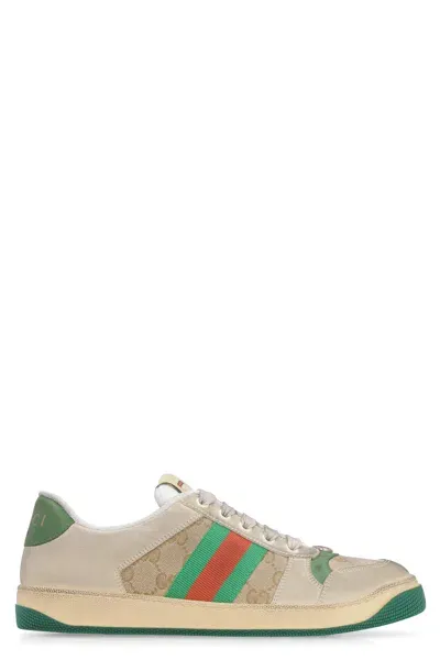 Gucci Screener Sneaker In Cream