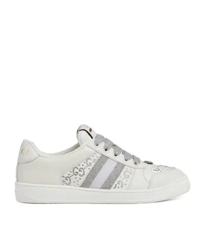 Gucci 35mm Screener Sneakers In White