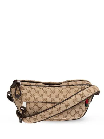 Gucci Small Gg Crossbody Bag In Nude