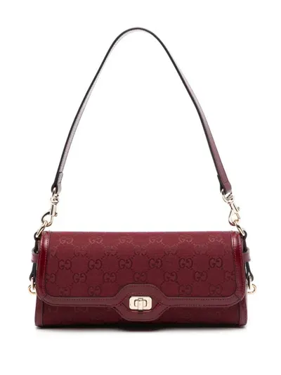 Gucci Small Luce Shoulder Bag In Red