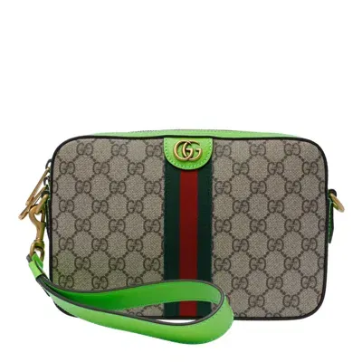 Gucci Small Ophidia Gg Crossbody Bag In Brown