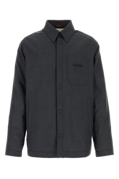 Gucci Spw Overshirt-50 Nd  Male In Grey