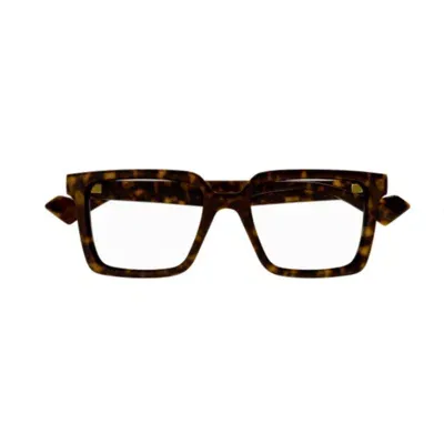 Gucci Square Frame Glasses In 006 Havana Havana Transpa