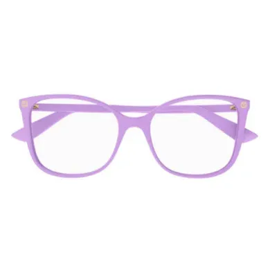 Gucci Square Frame Glasses In 014 Violet Violet Transpa