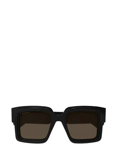 Gucci Eyewear Square Frame Sunglasses In Black