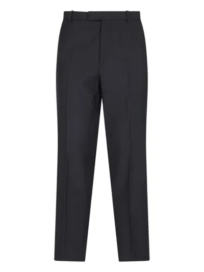 Gucci Straight Twill Pants In Black