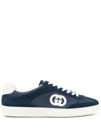 Gucci Herrensneaker Mit Gg In Blue