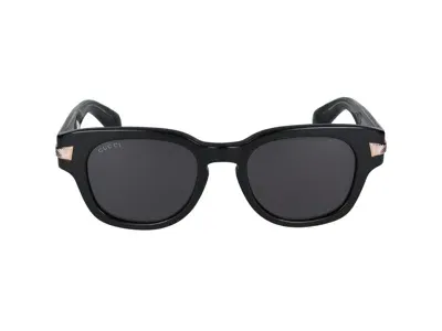 Gucci Sunglasses In 001 Black Black Grey