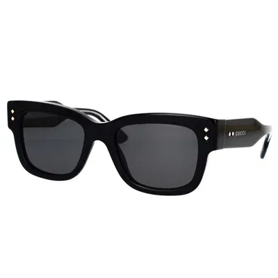 Gucci Sunglasses In 001 Black Black Grey