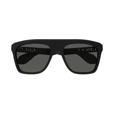 Gucci Sunglasses In 001 Black Black Grey