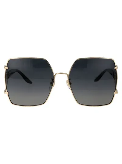 Gucci Sunglasses In 001 Gold Black Grey