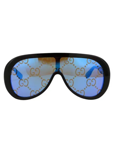 Gucci Sunglasses In 002 Havana Havana Blue