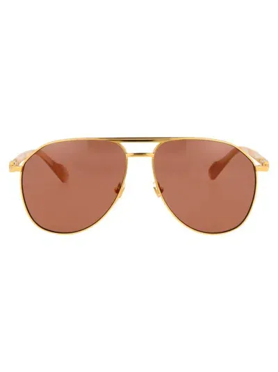 Gucci Sunglasses In 003 Gold Gold Brown