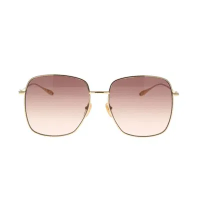 Gucci Sunglasses In 003 Gold Gold Brown