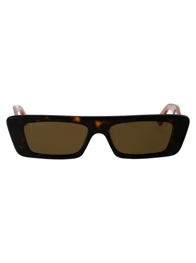 Gucci Sunglasses In 003 Havana Orange Brown