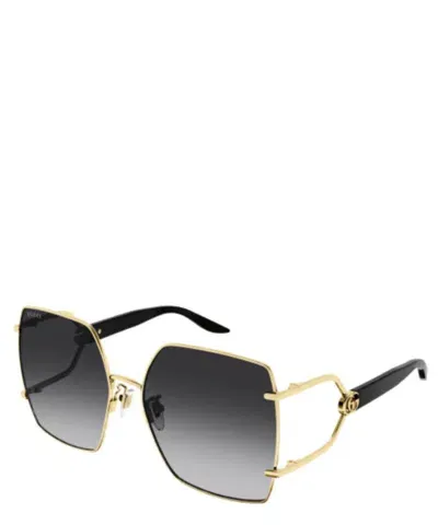 Gucci Gg Logo Metal Butterfly Sunglasses In Shiny Endura Gold