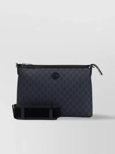 Gucci Supreme Canvas Crossbody Bag In Black