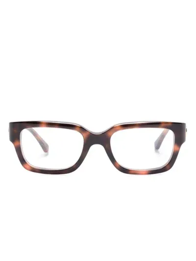 Gucci Tortoiseshell-effect Glasses In Brown