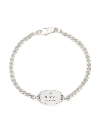 Gucci Trademark Armband Aus Sterlingsilber In Silber