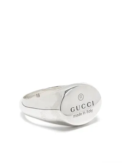 Gucci Trademark Ring In 银色