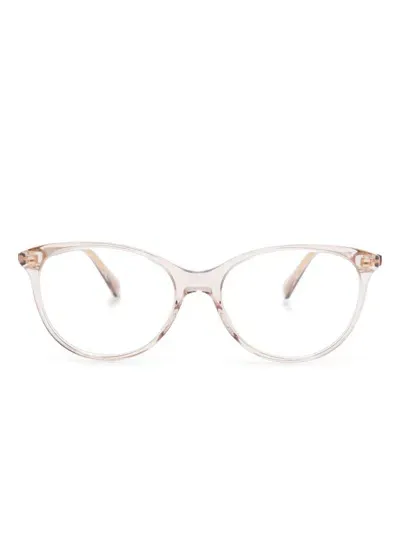 Gucci Transparent Glasses In 褐色