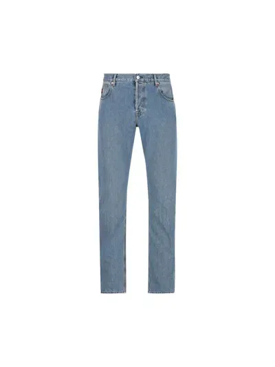 Gucci Trousers In Blue/mix