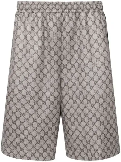 Gucci Web Shorts In Cream