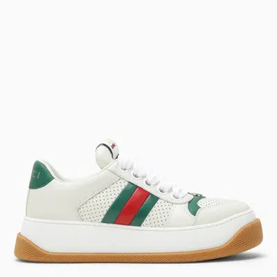 Gucci White Screener Low Sneaker