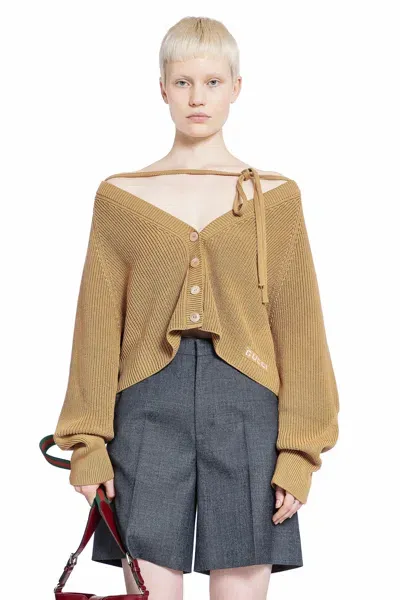 Gucci Woman Beige Knitwear