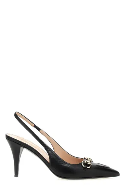 Gucci Morsetto Slingback In Black