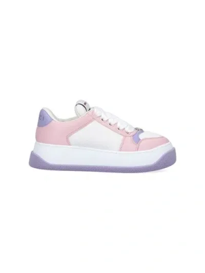 Gucci Woman Multicolor Sneakers In Pink