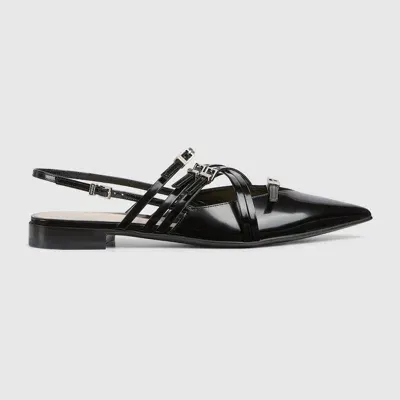 Gucci Women's Strappy Ballet Flat In Black