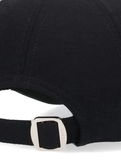 Gucci Wool Baseball Cap In Black