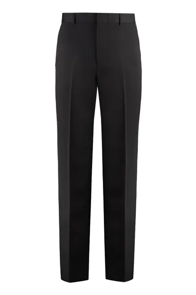 Gucci Wool Tailored Trousers In Black