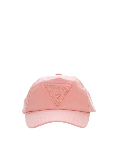 Guess Peaked Hat In Pink