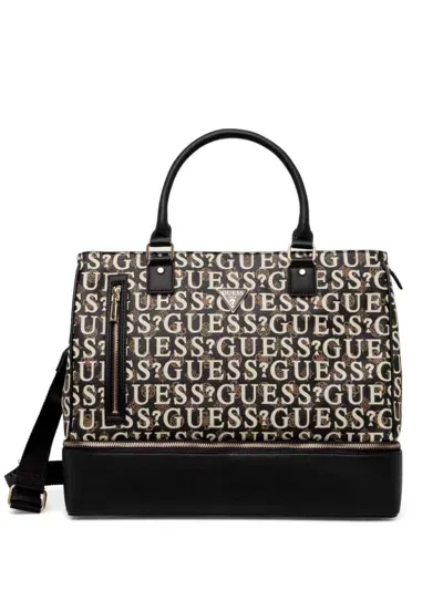 Guess Usa Stark Tote Bag In Black