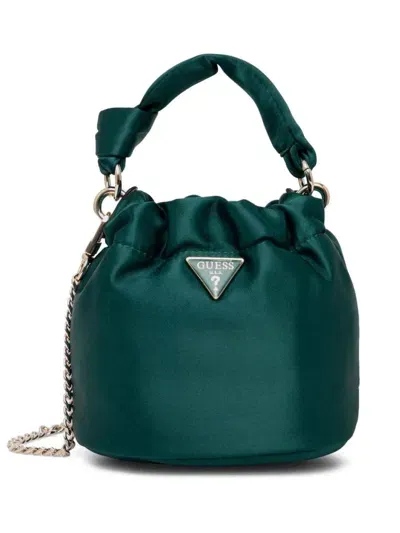 Guess Usa Twiller Bucket Bag In Green