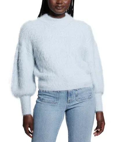 Guess Women's Keyla Fuzzy Sweater In Sky High