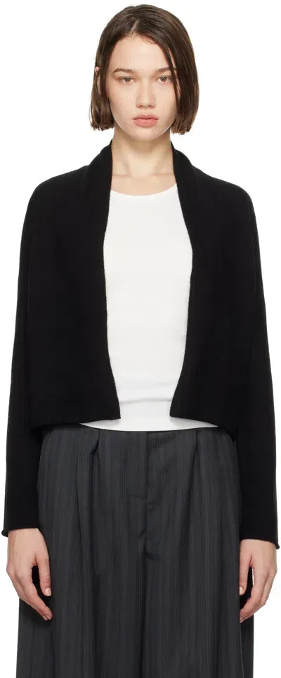 Guest In Residence Black Stealth Cardigan In Blk Black