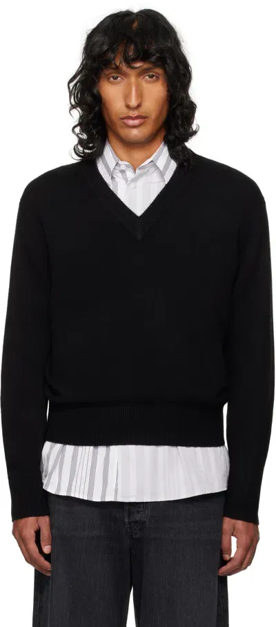 Guest In Residence Black 'the V' Sweater