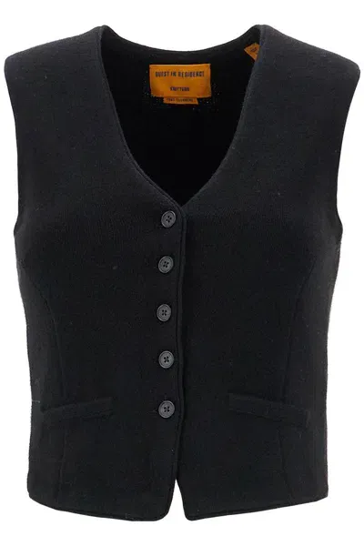 Guest In Residence Cashmere Vest In Black