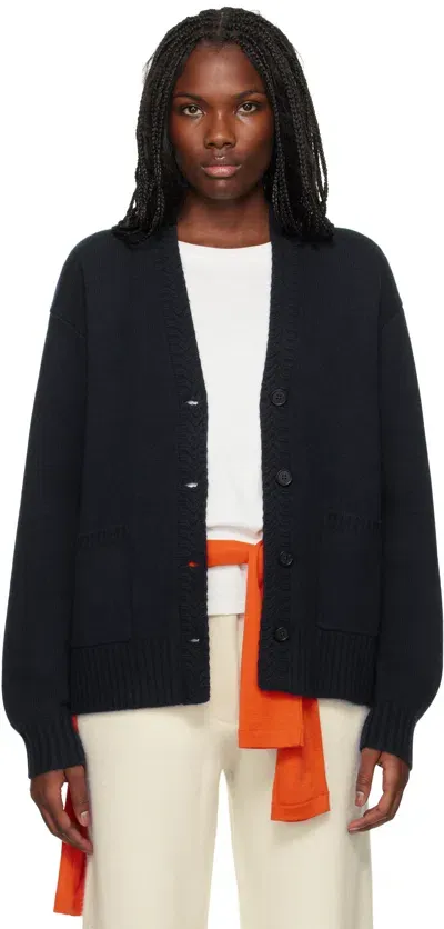 Guest In Residence Navy 'the Cardigan' Cardigan In Mid Midnight