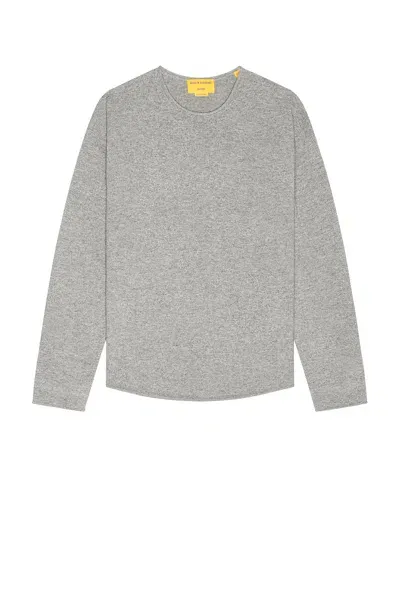 Guest In Residence Oversized Crew Neck Sweater In Heather Grey