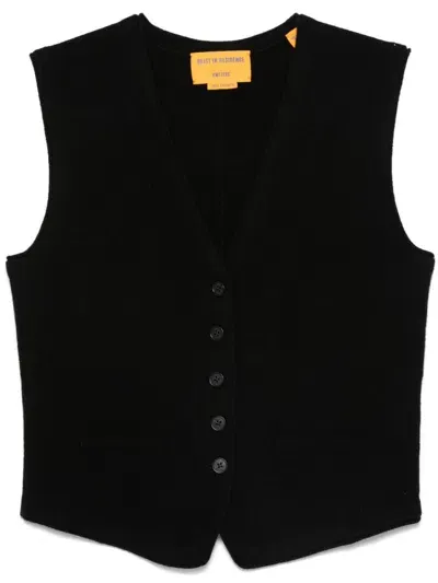 Guest In Residence Tailored Vest In Black