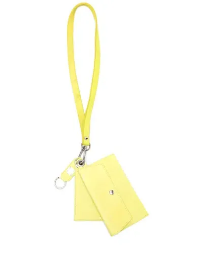 Guidi Rv00 Leather Clutch In Yellow