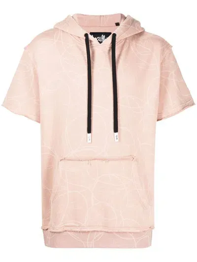 Haculla Laser Short-sleeve Hoodie In Pink