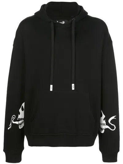 Haculla Snake Drop-shoulder Hoody In Black